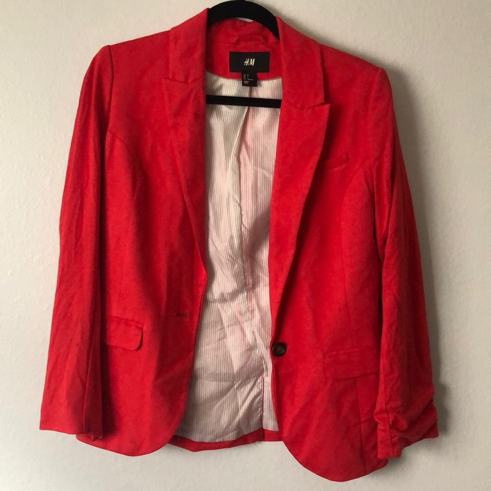 H and M Red Blazer